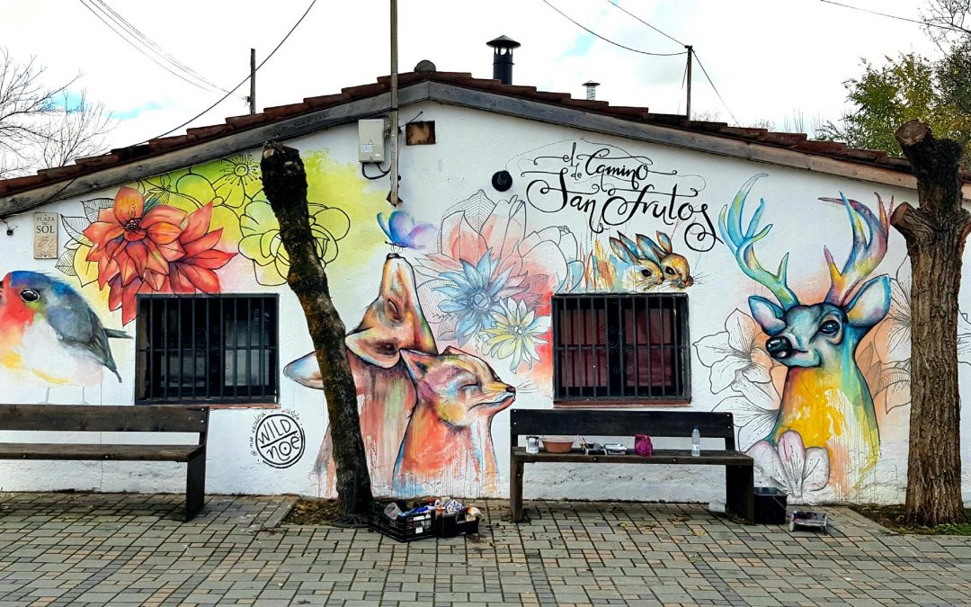 Mural en Segovia Plaza del Sol