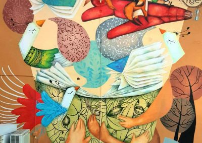 Mural realizado para el Ayto. De Villamediana de Iregua